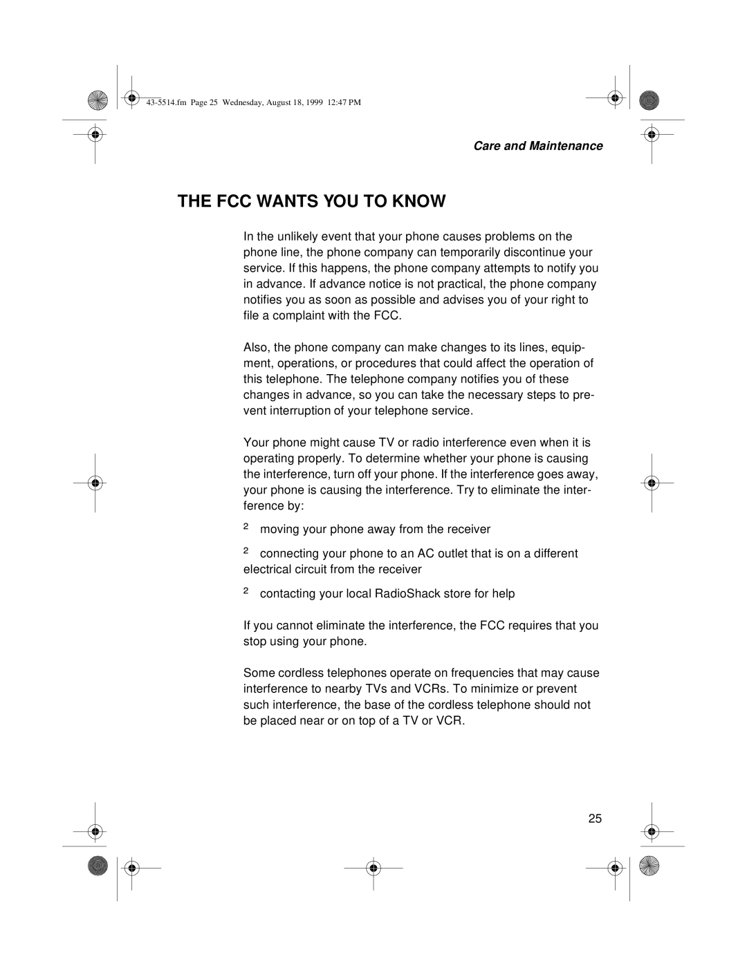 Sprint Nextel SP-514 owner manual FCC Wants YOU to Know 