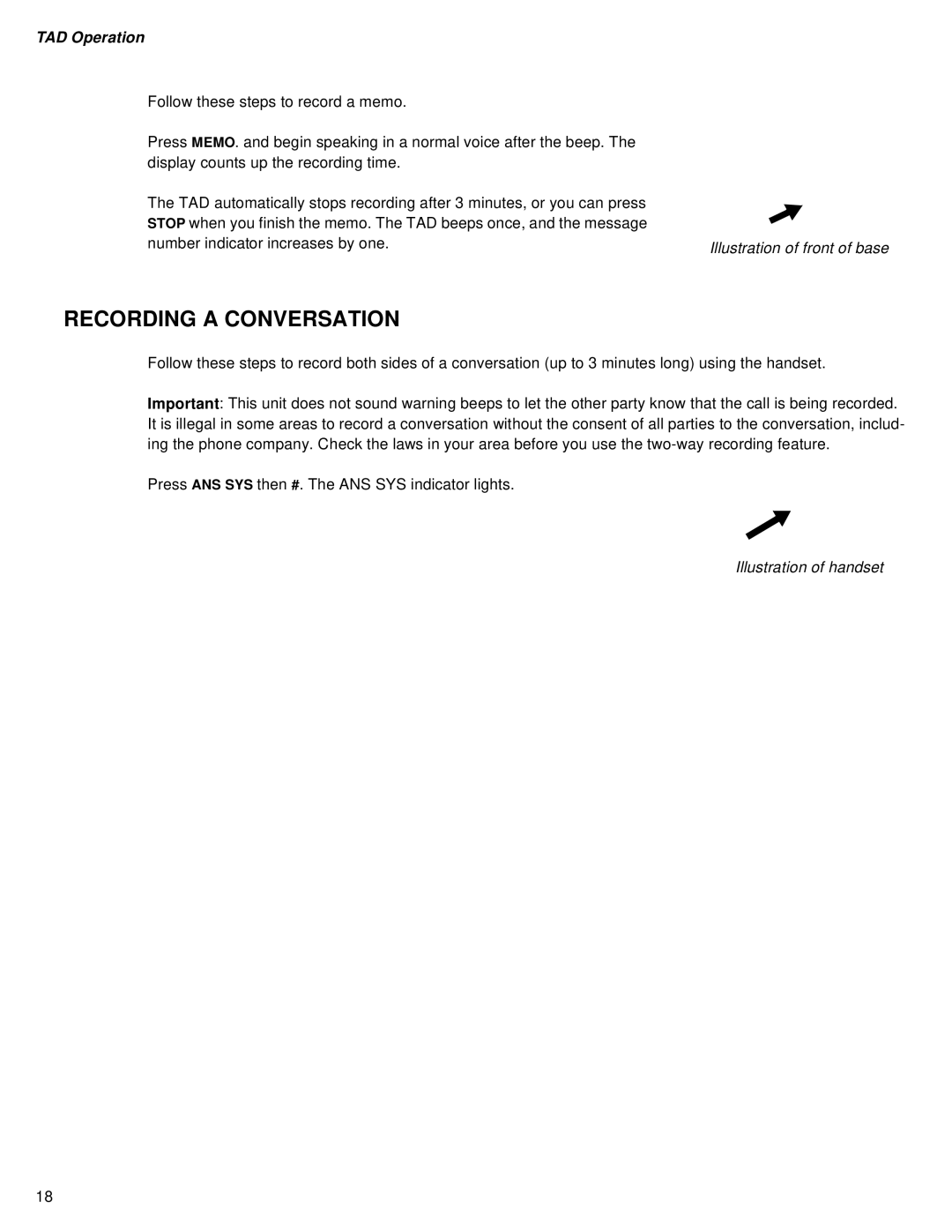 Sprint Nextel SP-515 owner manual Recording a Conversation, Illustration of handset 