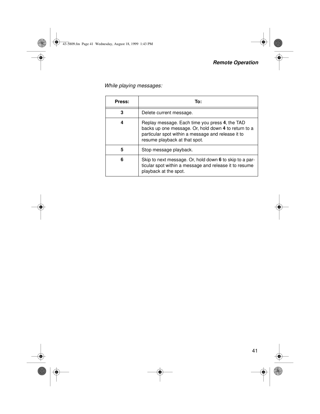 Sprint Nextel SP-809 owner manual While playing messages 