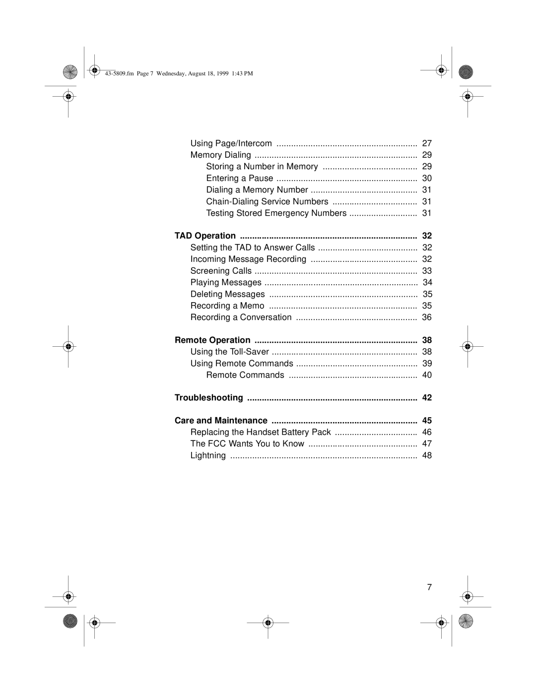 Sprint Nextel SP-809 owner manual Using the Toll-Saver Using Remote Commands 