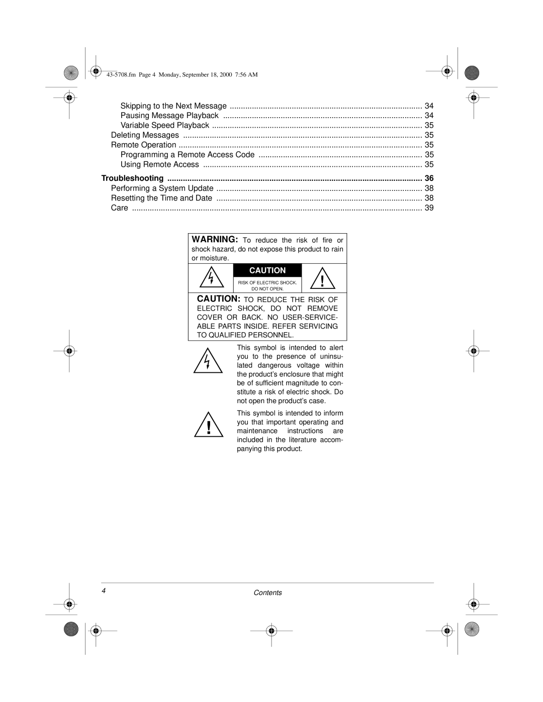 Sprint Nextel SP7084 owner manual Troubleshooting 