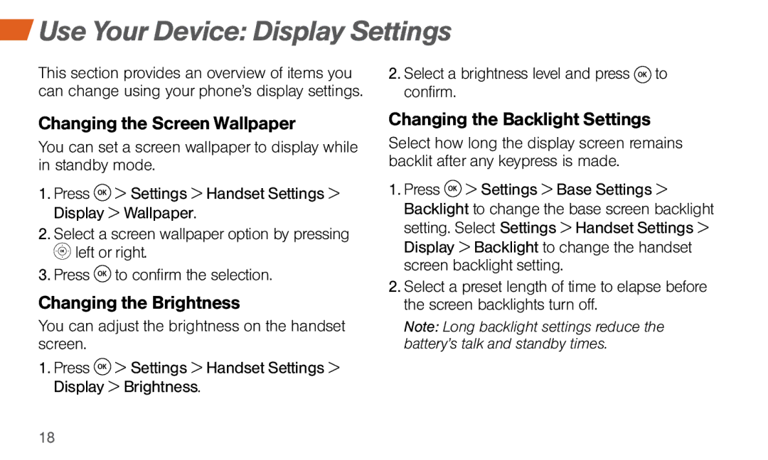 Sprint Nextel SYSTEM 1 manual Use Your Device Display Settings, Changing the Screen Wallpaper, Changing the Brightness 