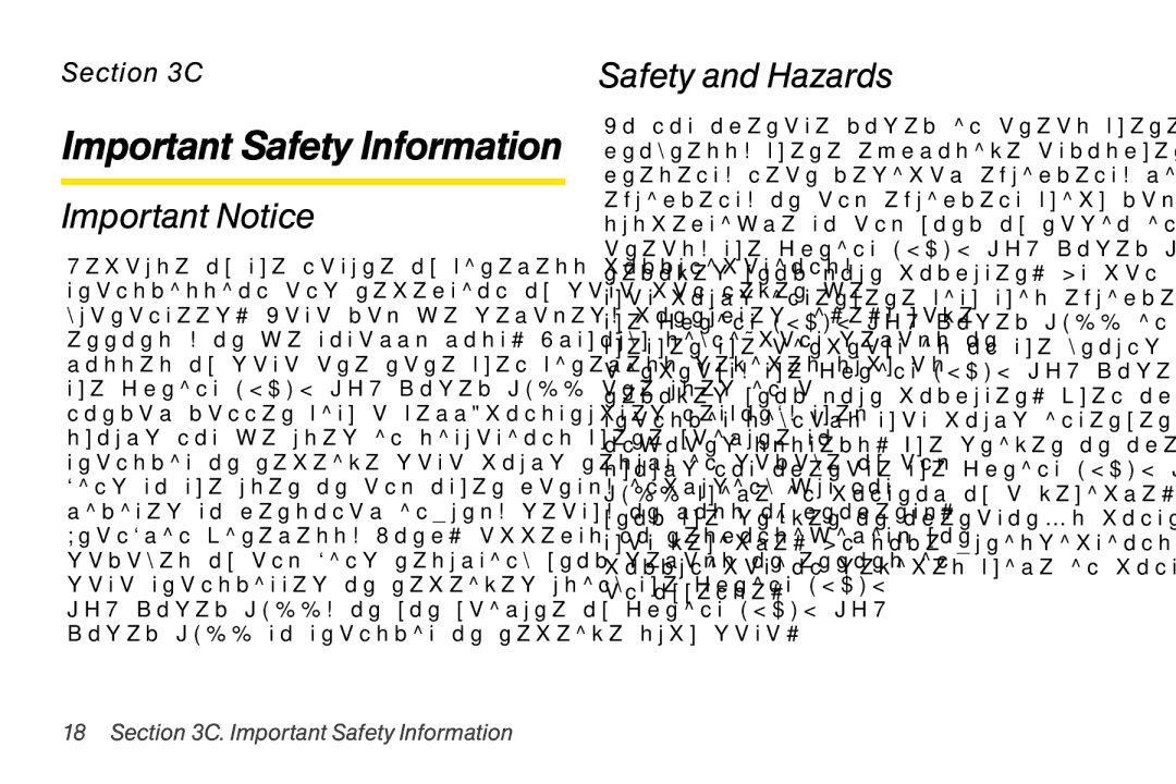 Sprint Nextel U300 manual Important Safety Information, Important Notice, Safety and Hazards 