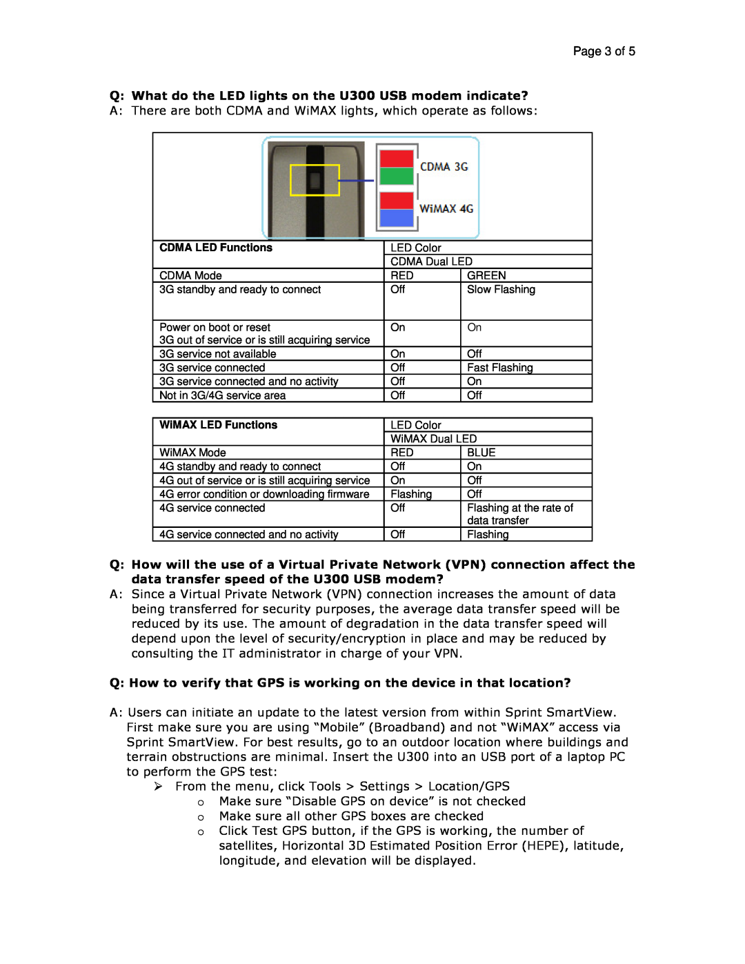 Sprint Nextel U300 manual Page 3 of 