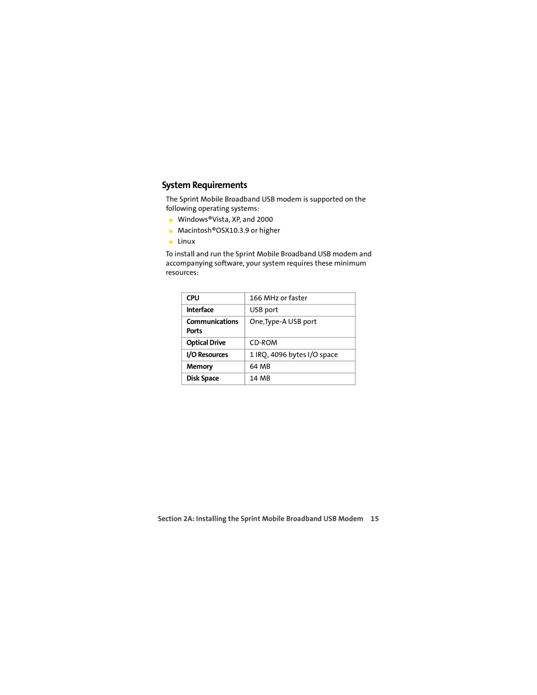 Sprint Nextel U727 manual System Requirements 