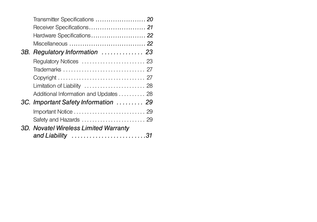 Sprint Nextel U760 manual 3C. Important Safety Information 