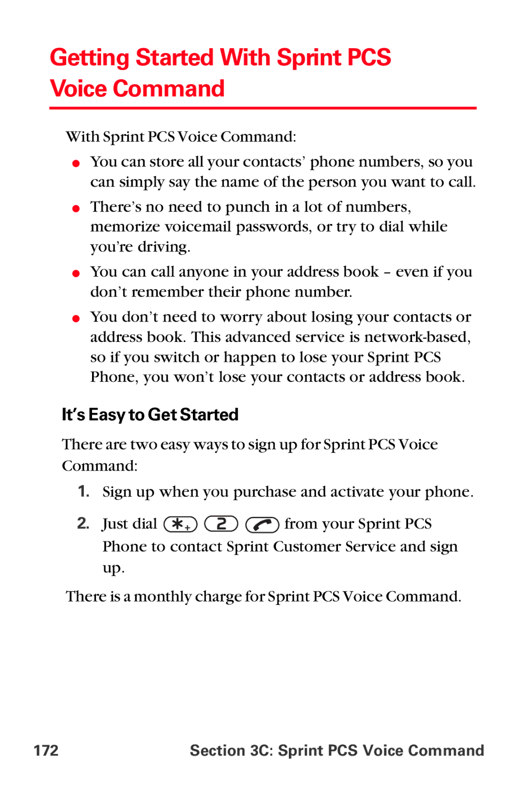 Sprint Nextel VI-3155I manual Getting Started With Sprint PCS Voice Command, It’s Easy to Get Started 