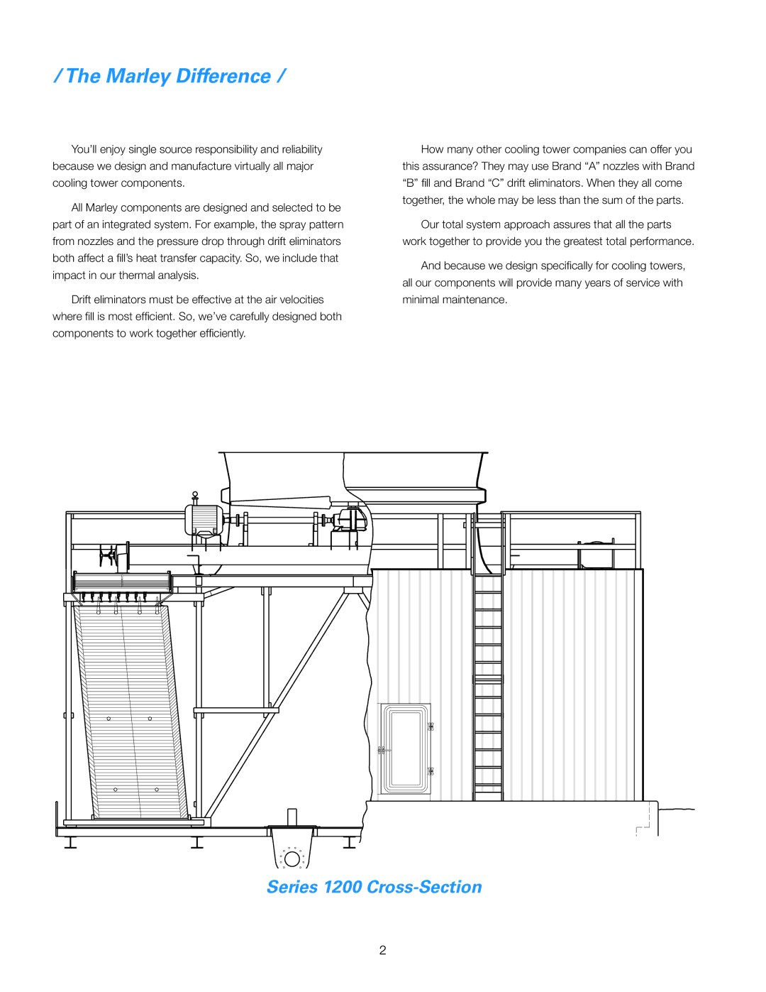 SPX Cooling Technologies 1200, 1000 manual Marley Difference 