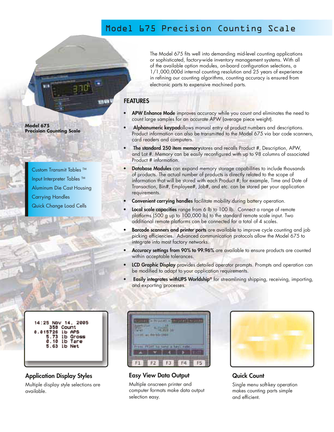 SPX Cooling Technologies 375 manual Df\c-.,Gi\Z`j`feflek`eJZXc, Application Display Styles Easy View Data Output 