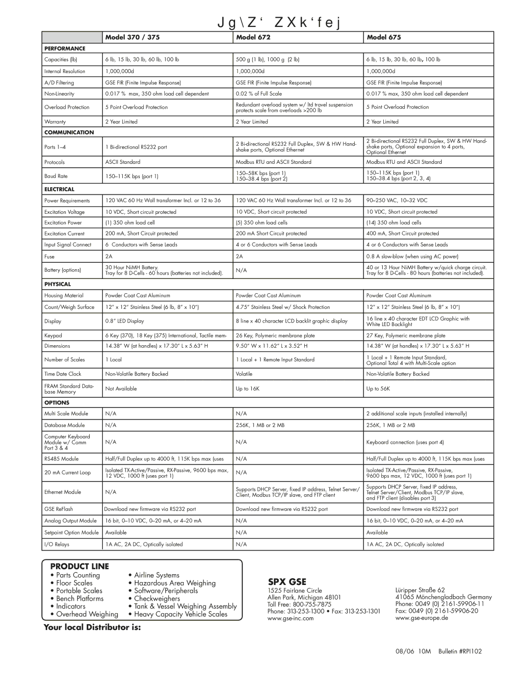 SPX Cooling Technologies 375 manual Jg\Z`ÔZXk`fej 