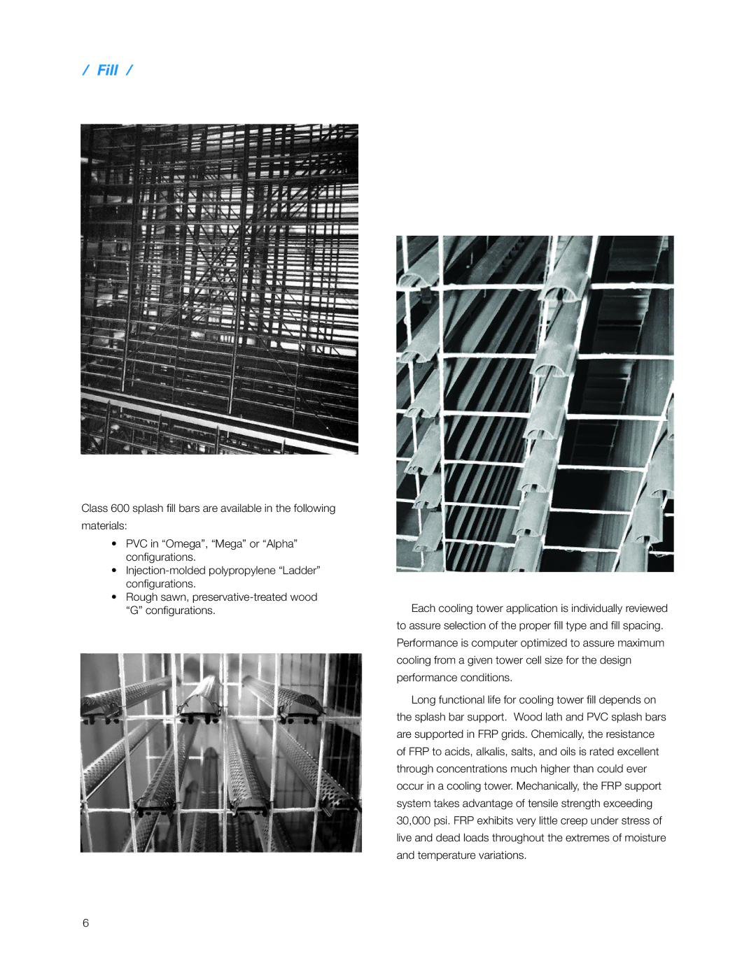 SPX Cooling Technologies 600 manual Fill 