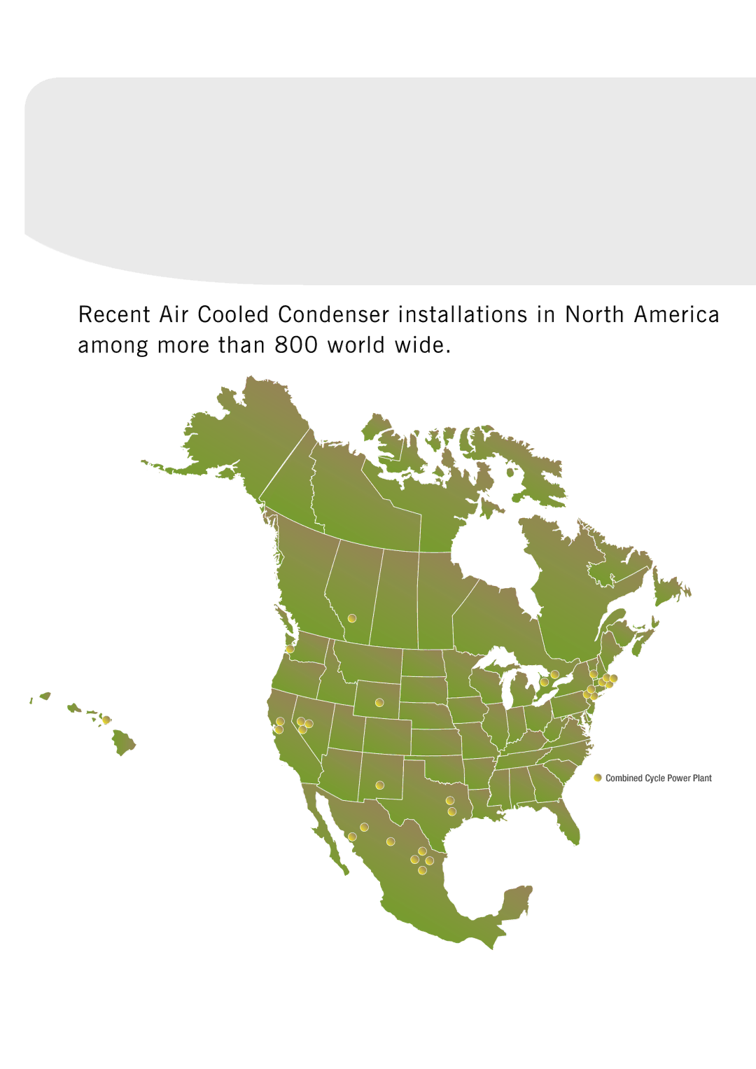 SPX Cooling Technologies Air Cooled Condensers manual Combined Cycle Power Plant 