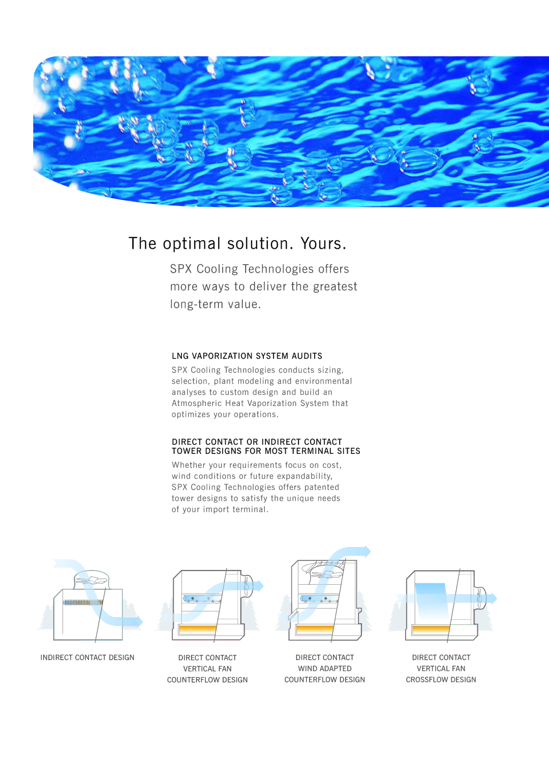 SPX Cooling Technologies Atmospheric Heat Vaporization Systems Optimal solution. Yours, LNG Vaporization System Audits 