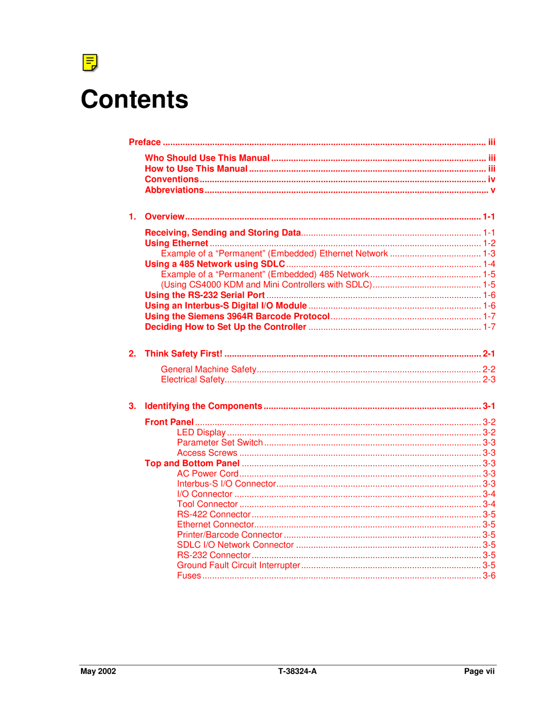 SPX Cooling Technologies CS4000 manual Contents 