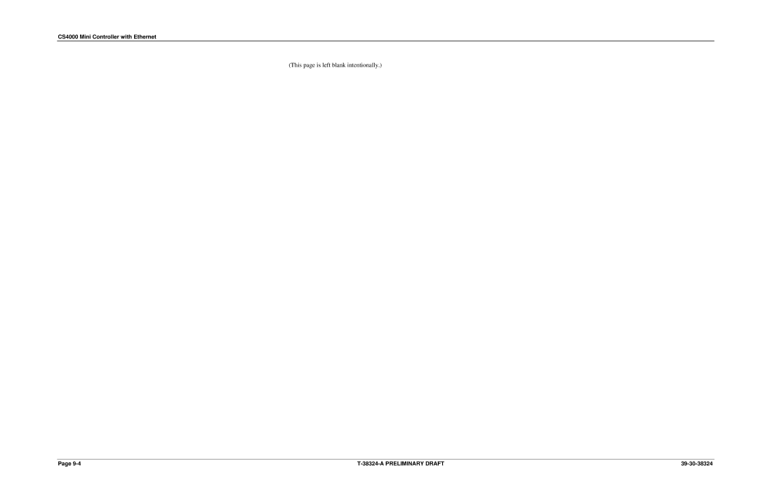 SPX Cooling Technologies CS4000 manual This page is left blank intentionally 