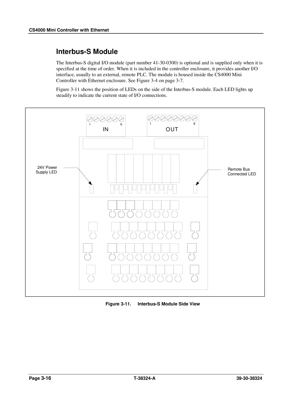 SPX Cooling Technologies CS4000 manual Interbus-S Module, Out 