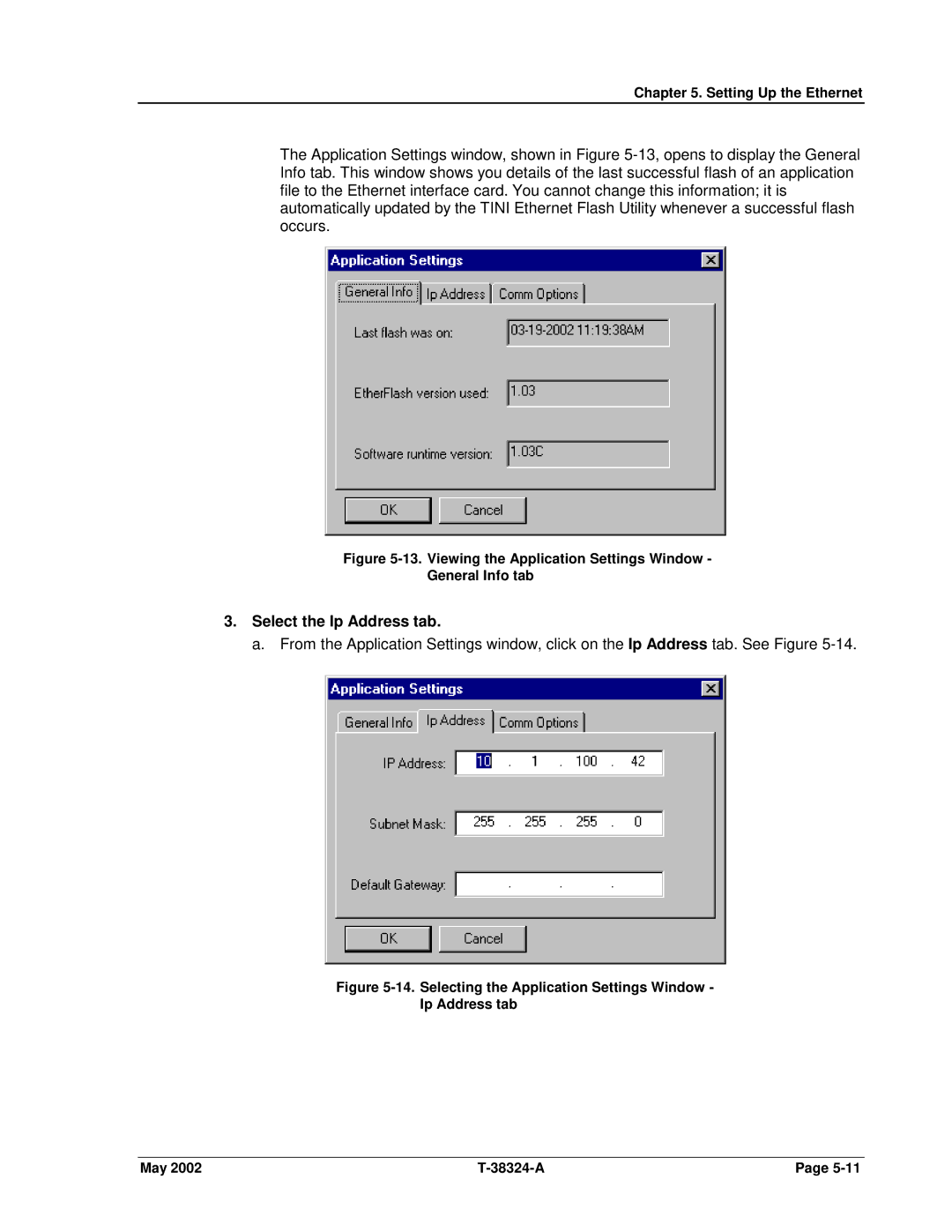 SPX Cooling Technologies CS4000 manual Select the Ip Address tab 