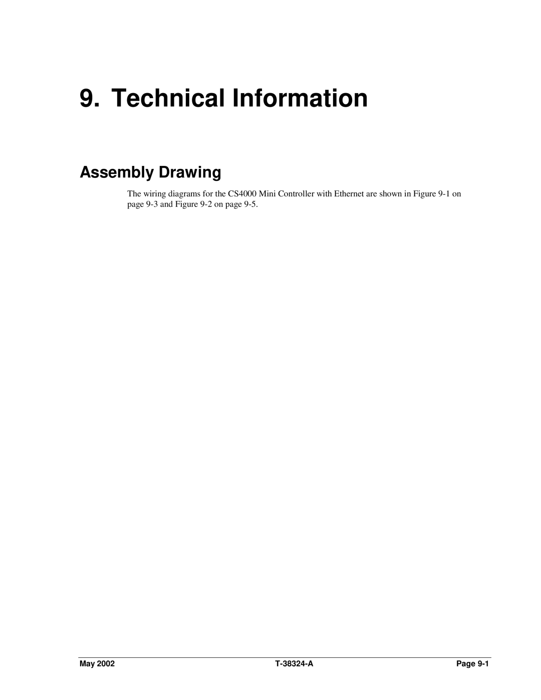 SPX Cooling Technologies CS4000 manual Technical Information, Assembly Drawing 