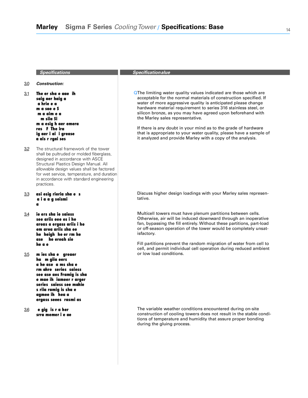 SPX Cooling Technologies FSIG-TS-08A specifications Construction 