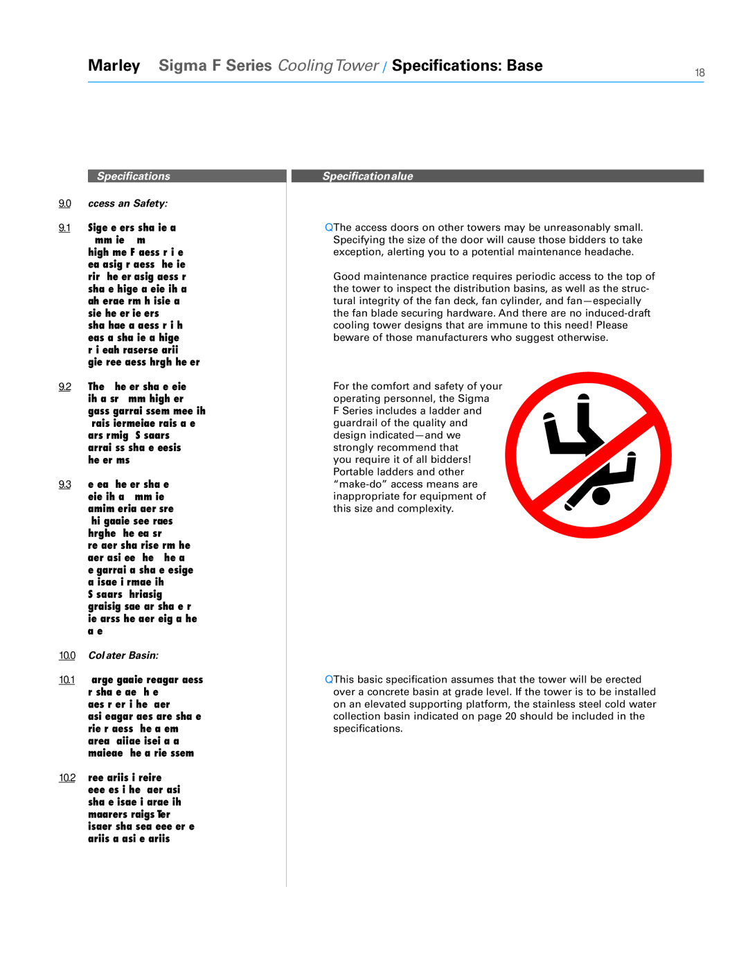 SPX Cooling Technologies FSIG-TS-08A specifications Access and Safety, Cold Water Basin 