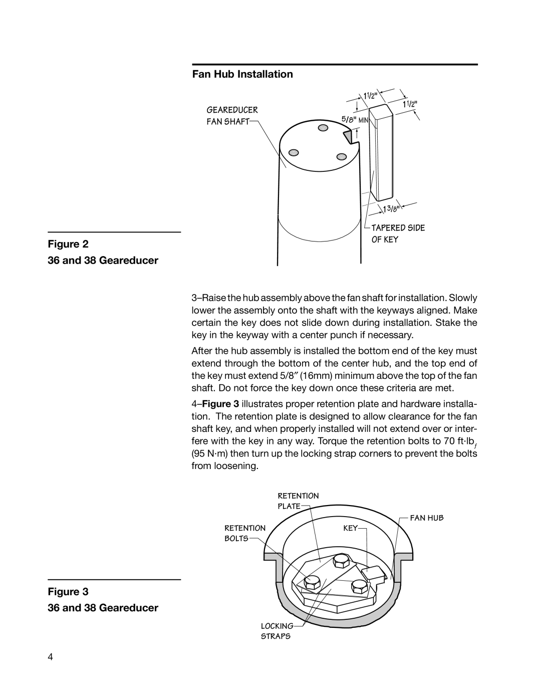 SPX Cooling Technologies HP700 user manual KEY 36 and 38 Geareducer 