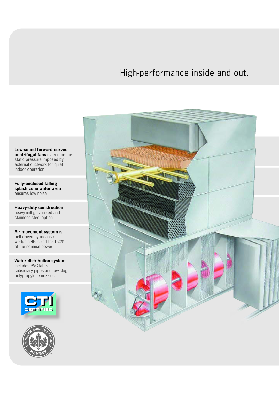 SPX Cooling Technologies Marley MCW manual High-performanceinside and out 