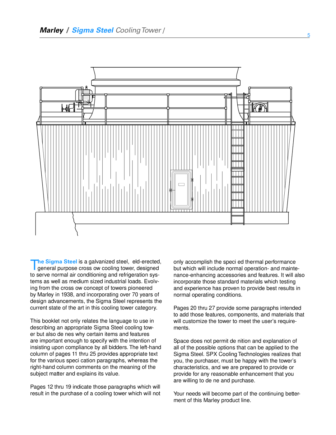 SPX Cooling Technologies Marley Sigma Steel specifications Marley / Sigma Steel CoolingTower 