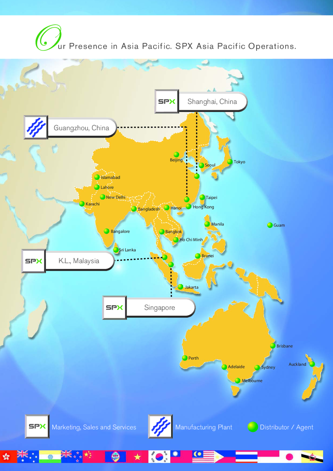 SPX Cooling Technologies SPXM-08 manual Our Presence in Asia Pacif ic. SPX Asia Pacif ic Operations 