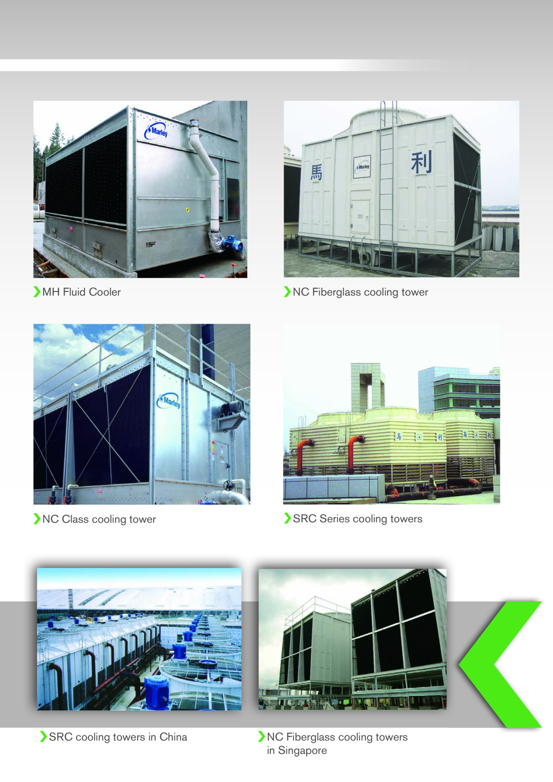SPX Cooling Technologies SPXM-08 manual MH Fluid Cooler, NC Class cooling tower, SRC cooling towers in China, in Singapore 