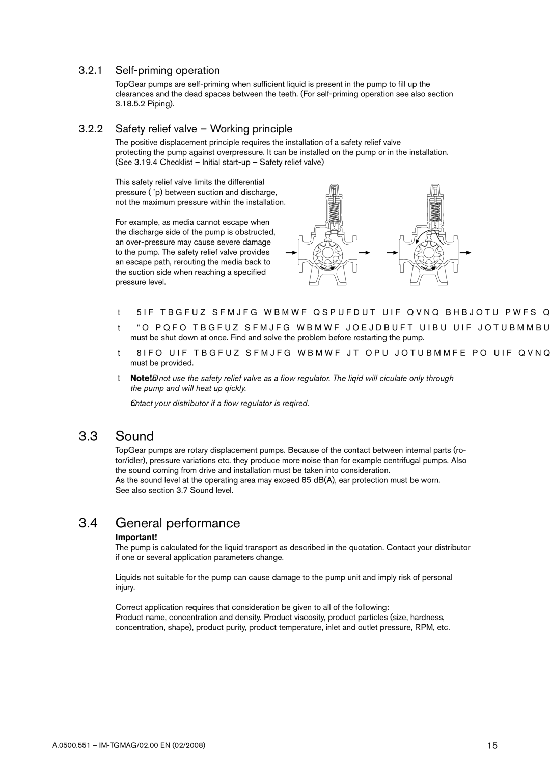 SPX Cooling Technologies TG MAG185-125, TG MAG15-50, TG MAG58-80 Sound, General performance, Self-priming operation, Piping 