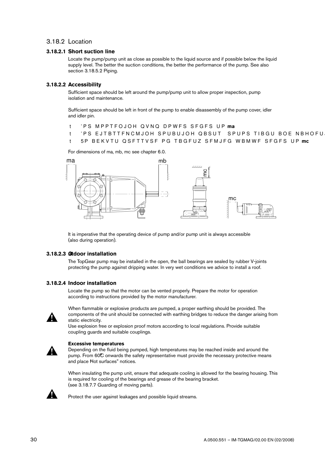 SPX Cooling Technologies TG MAG185-125, TG MAG15-50 Location, Short suction line, Accessibility, Outdoor installation 