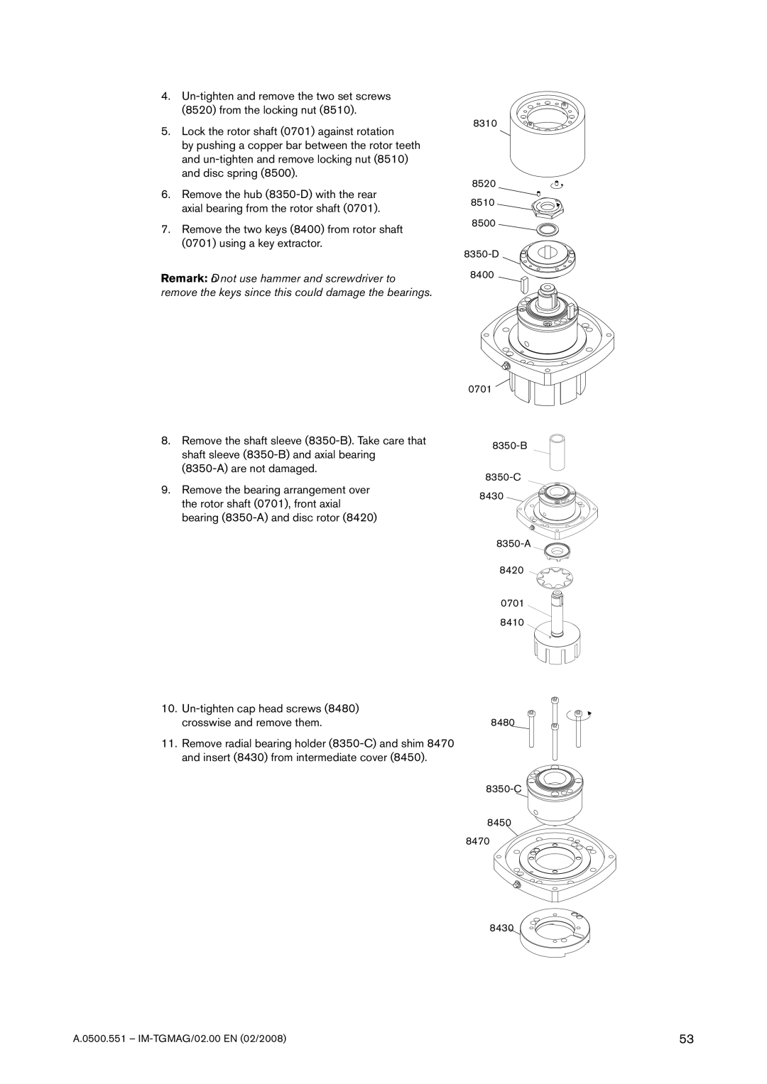 SPX Cooling Technologies TG MAG23-65, TG MAG185-125, TG MAG15-50, TG MAG58-80 8310 8520 8510 8500 8350-D 8400 0701 