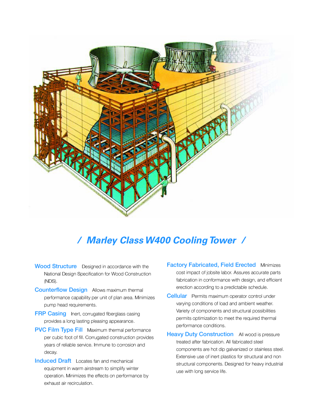SPX Cooling Technologies manual Marley Class W400 Cooling Tower 