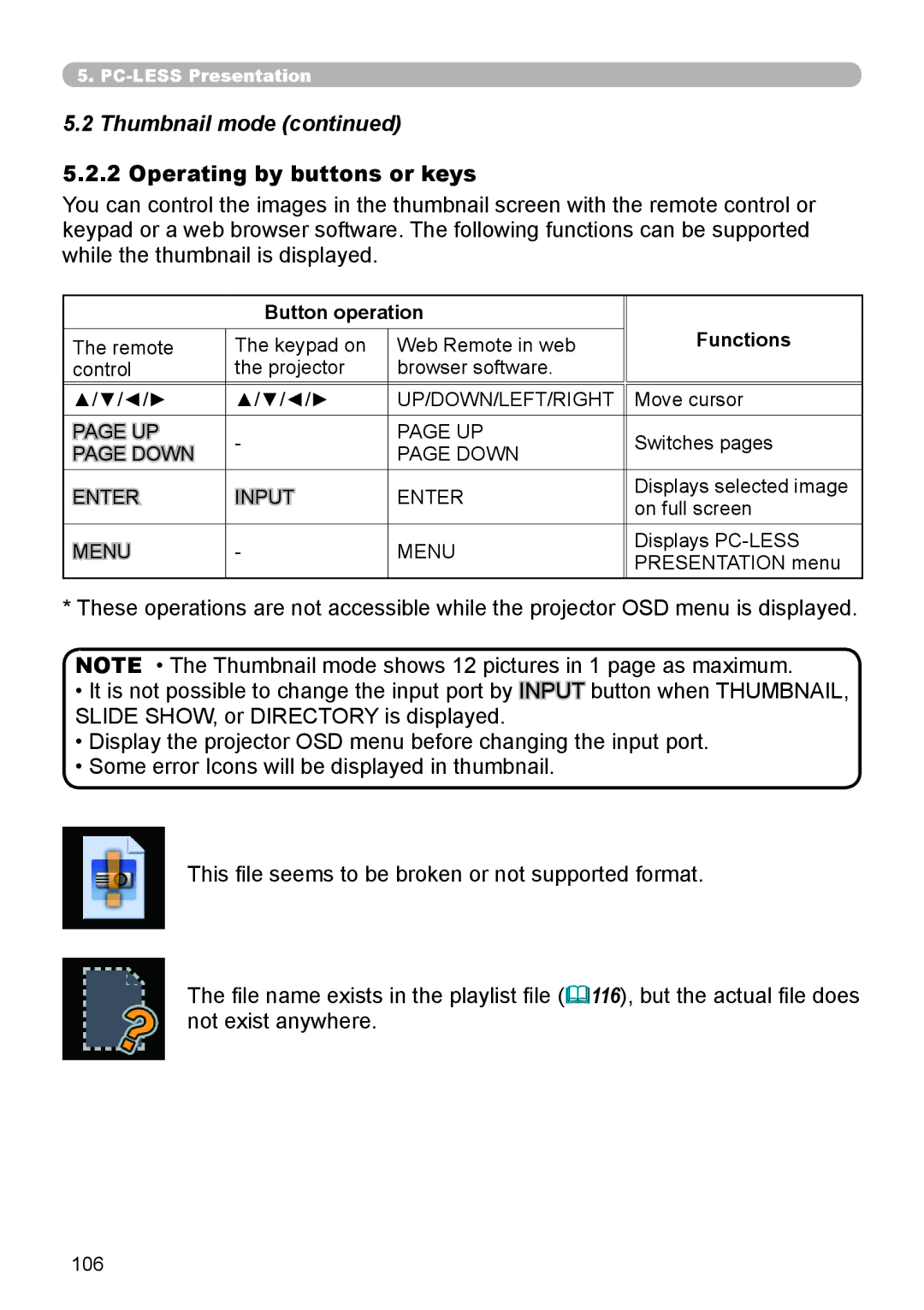 SRS Labs 8953H user manual Operating by buttons or keys, Button operation Functions 