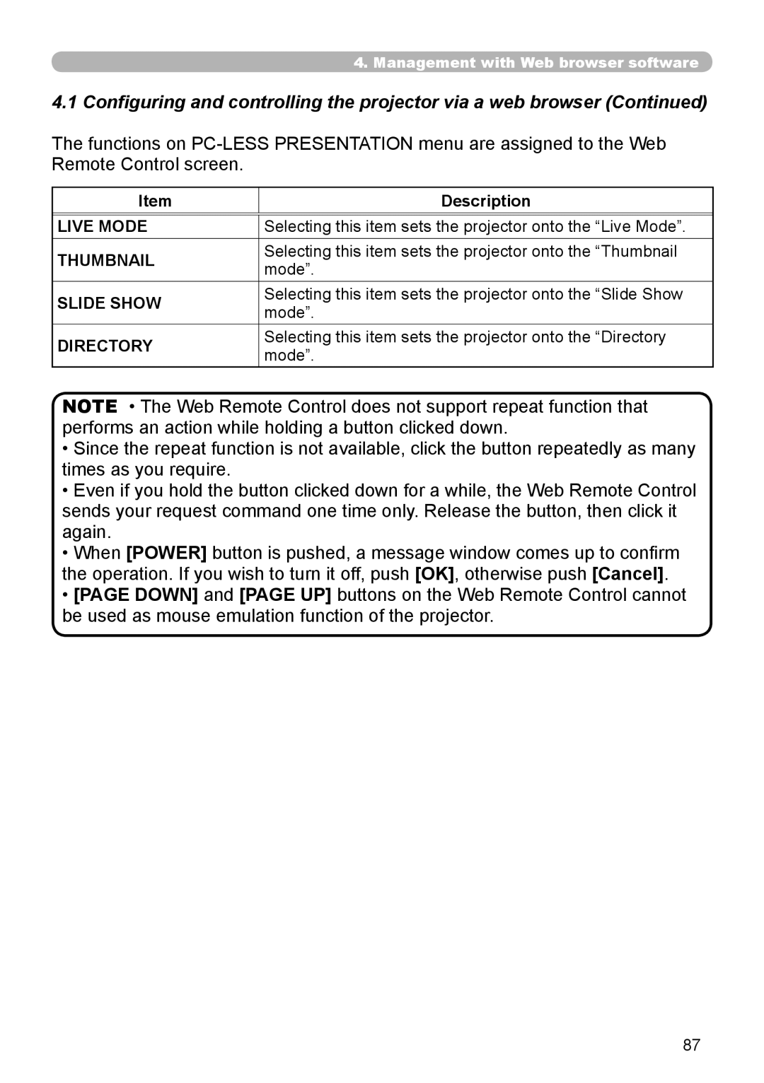 SRS Labs 8953H user manual Live Mode 