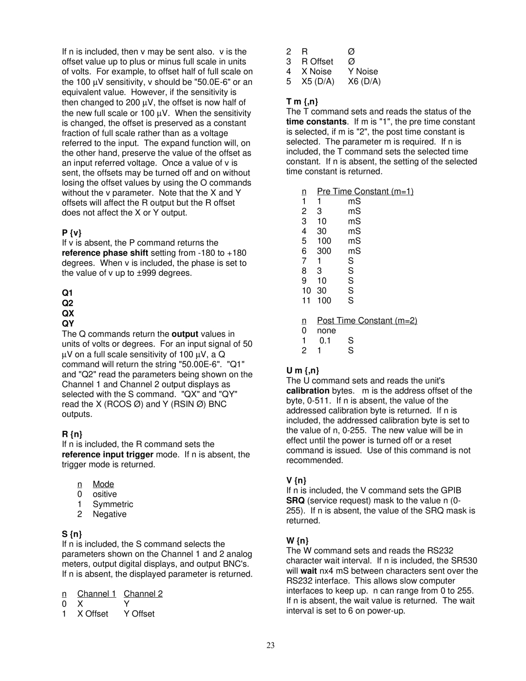 SRS Labs SR530, Lock-In Amplifier manual 