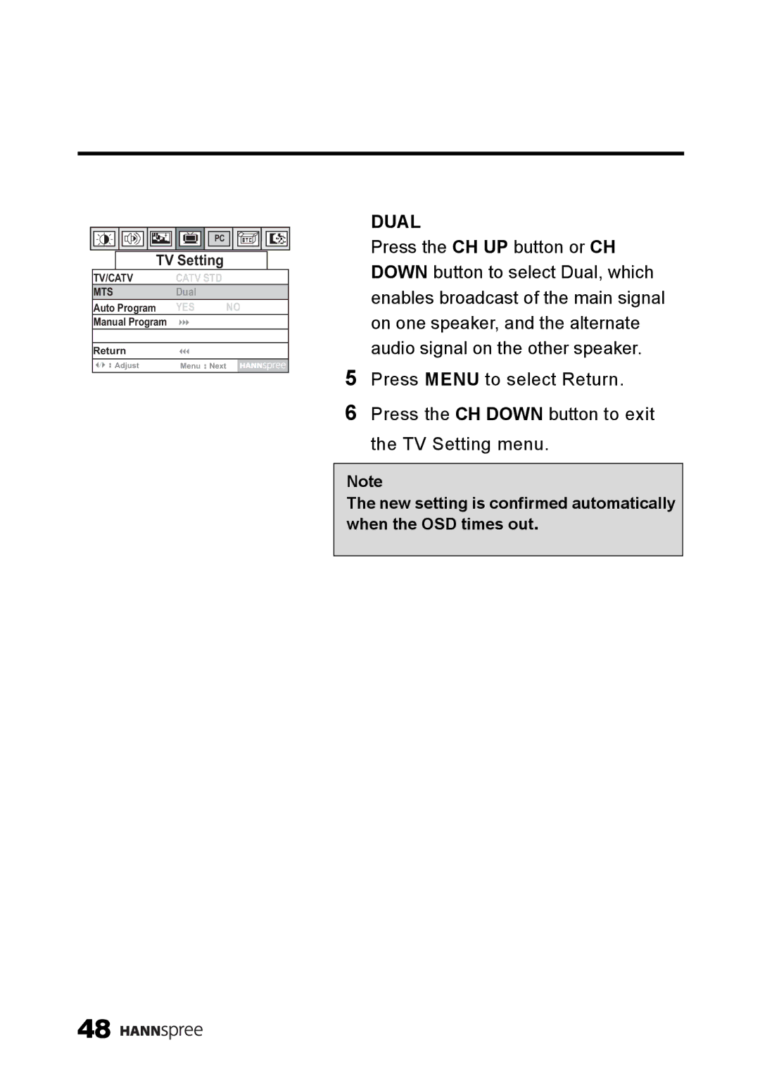 SRS Labs LT0G-15A1, MAC-001149, NTSCTVTWEN1203 manual Dual 