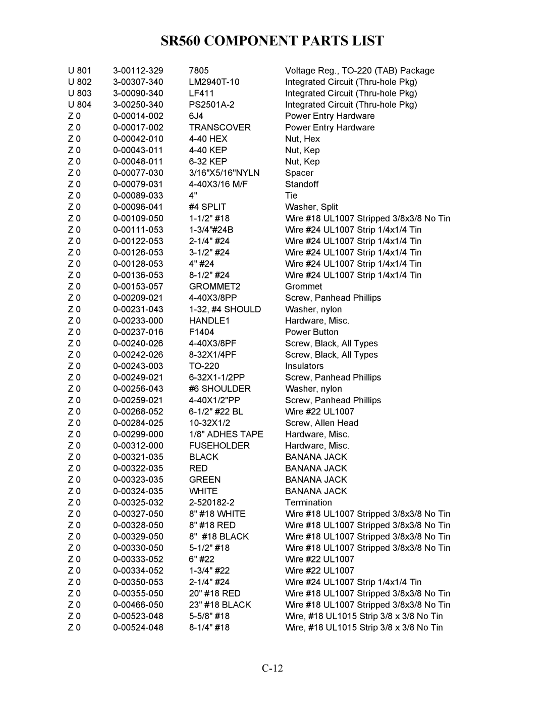 SRS Labs SR560 manual Adhes Tape 