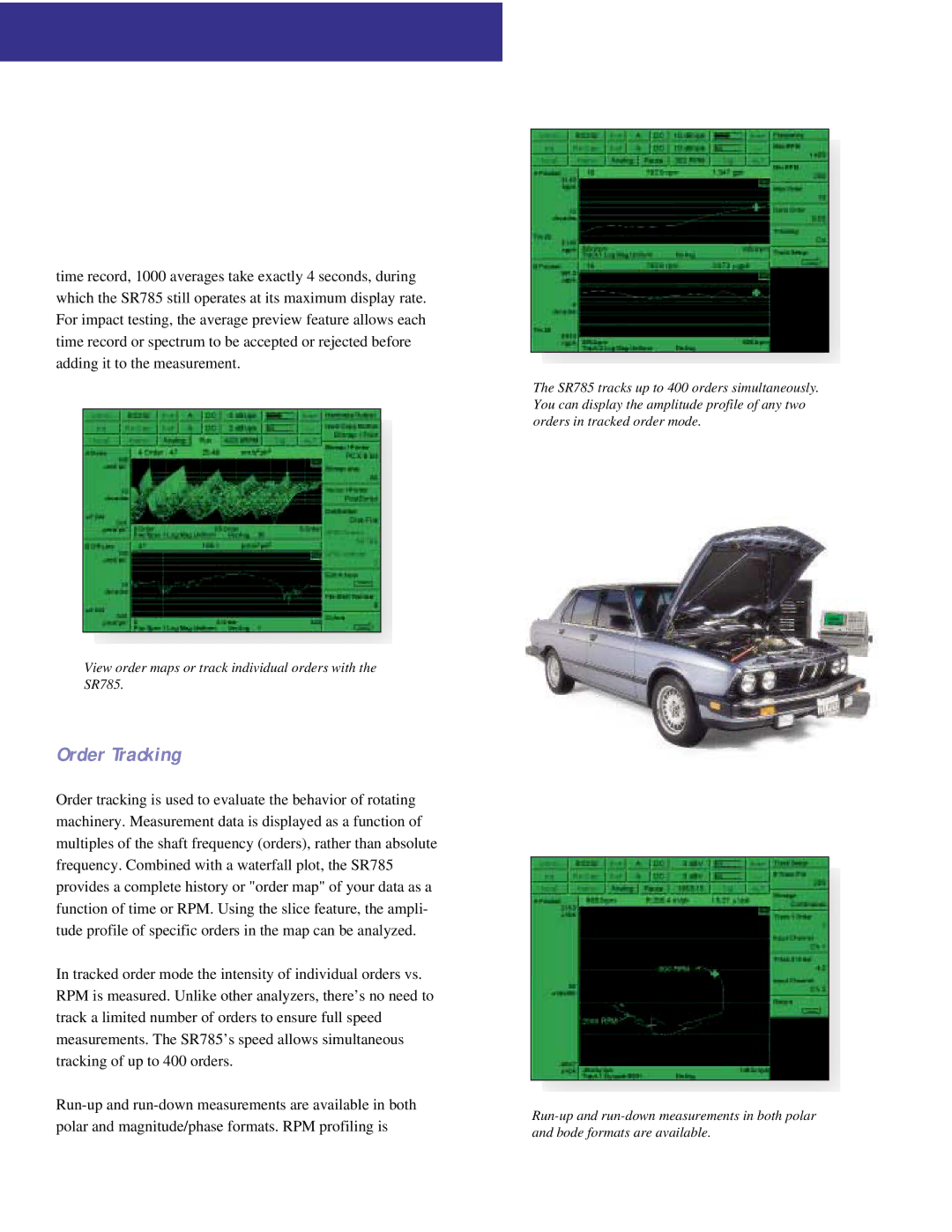 SRS Labs SR785 manual Order Tracking 