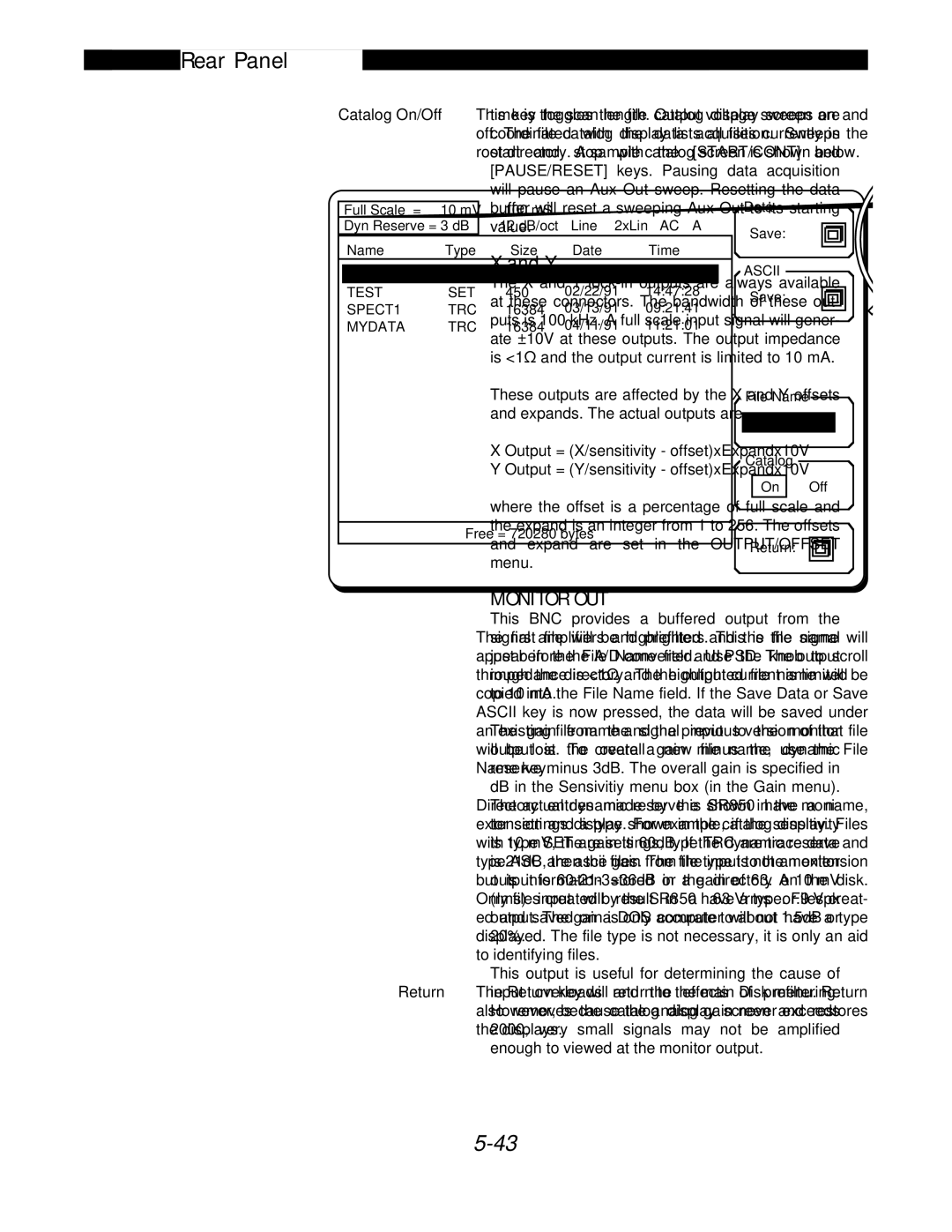 SRS Labs SR850 manual Test 85S SET 