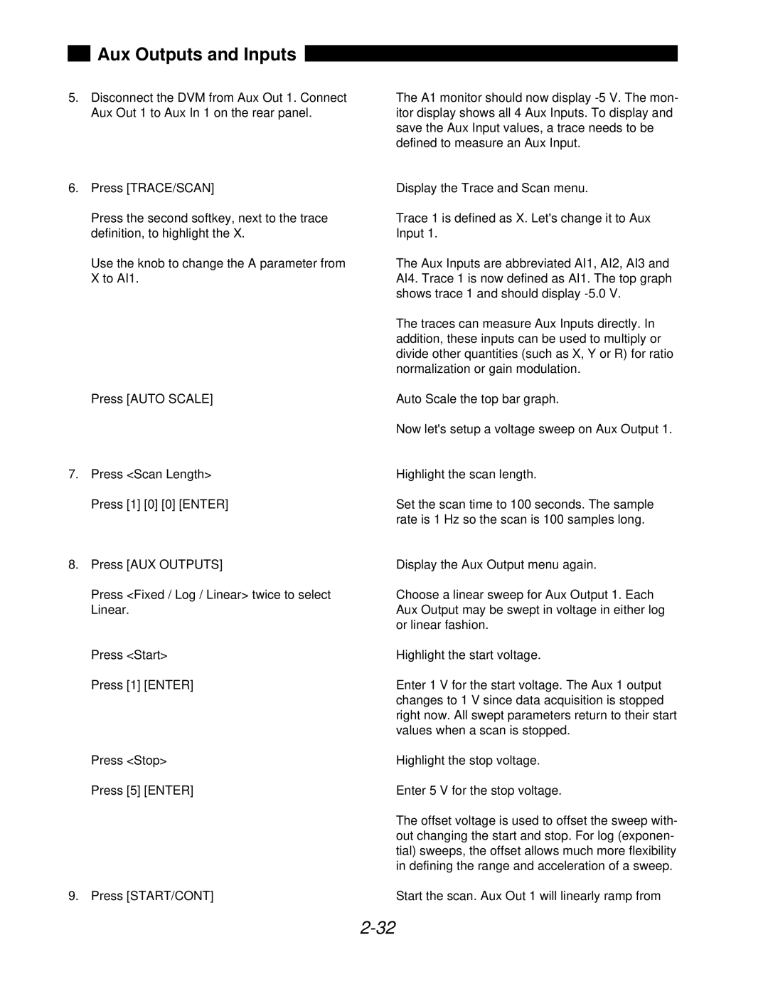 SRS Labs SR850 manual Aux Outputs and Inputs 