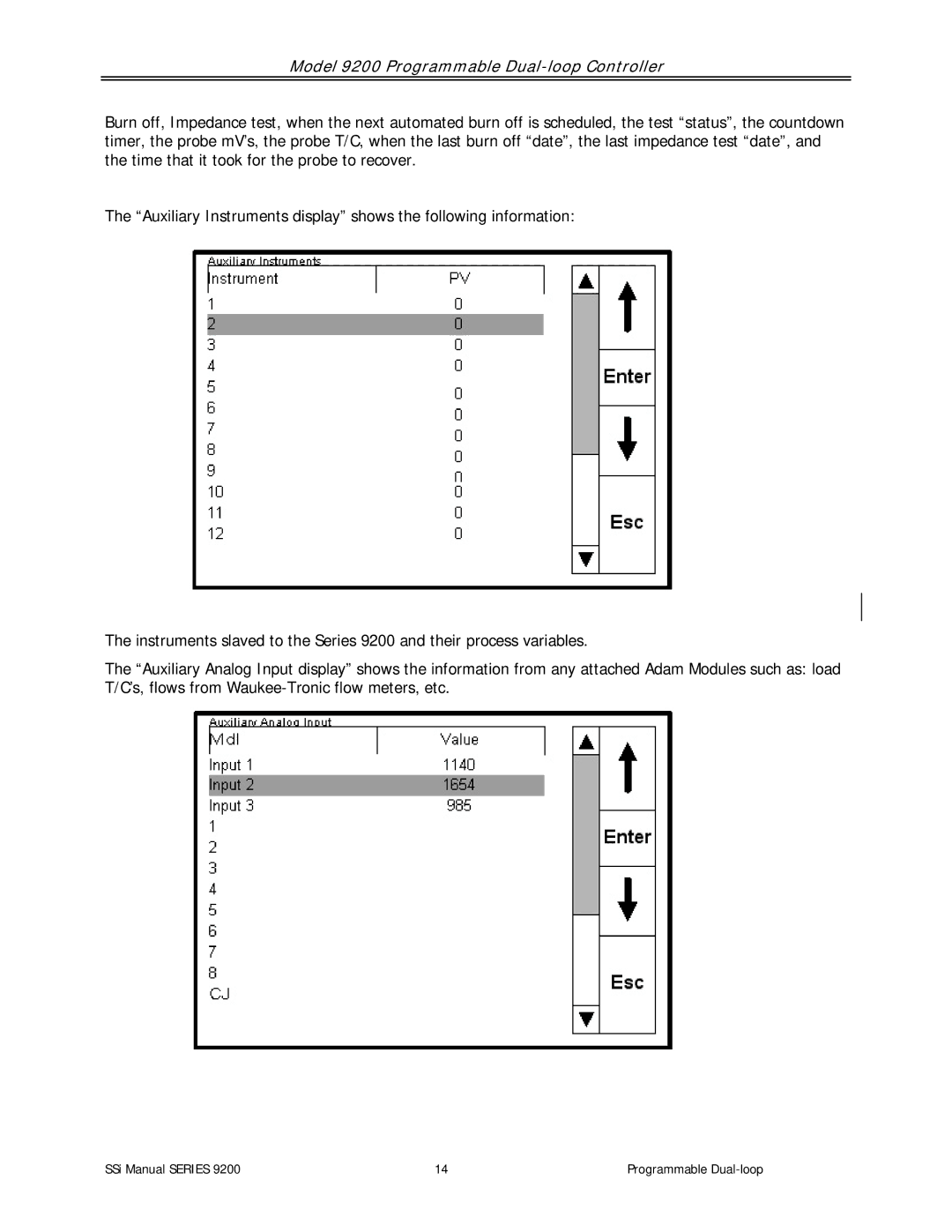 SSI America user manual Model 9200 Programmable Dual-loop Controller 