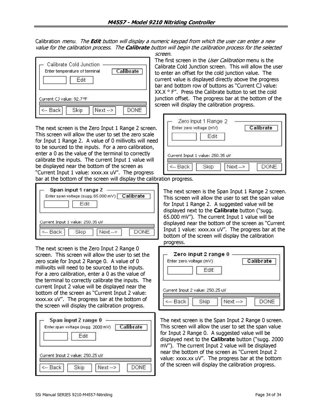 SSI America user manual M4557 Model 9210 Nitriding Controller 