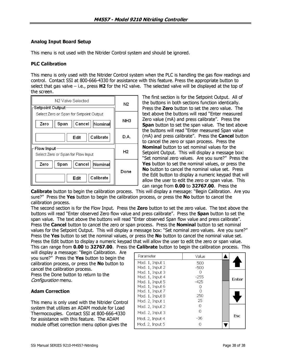 SSI America 9210 user manual Analog Input Board Setup 