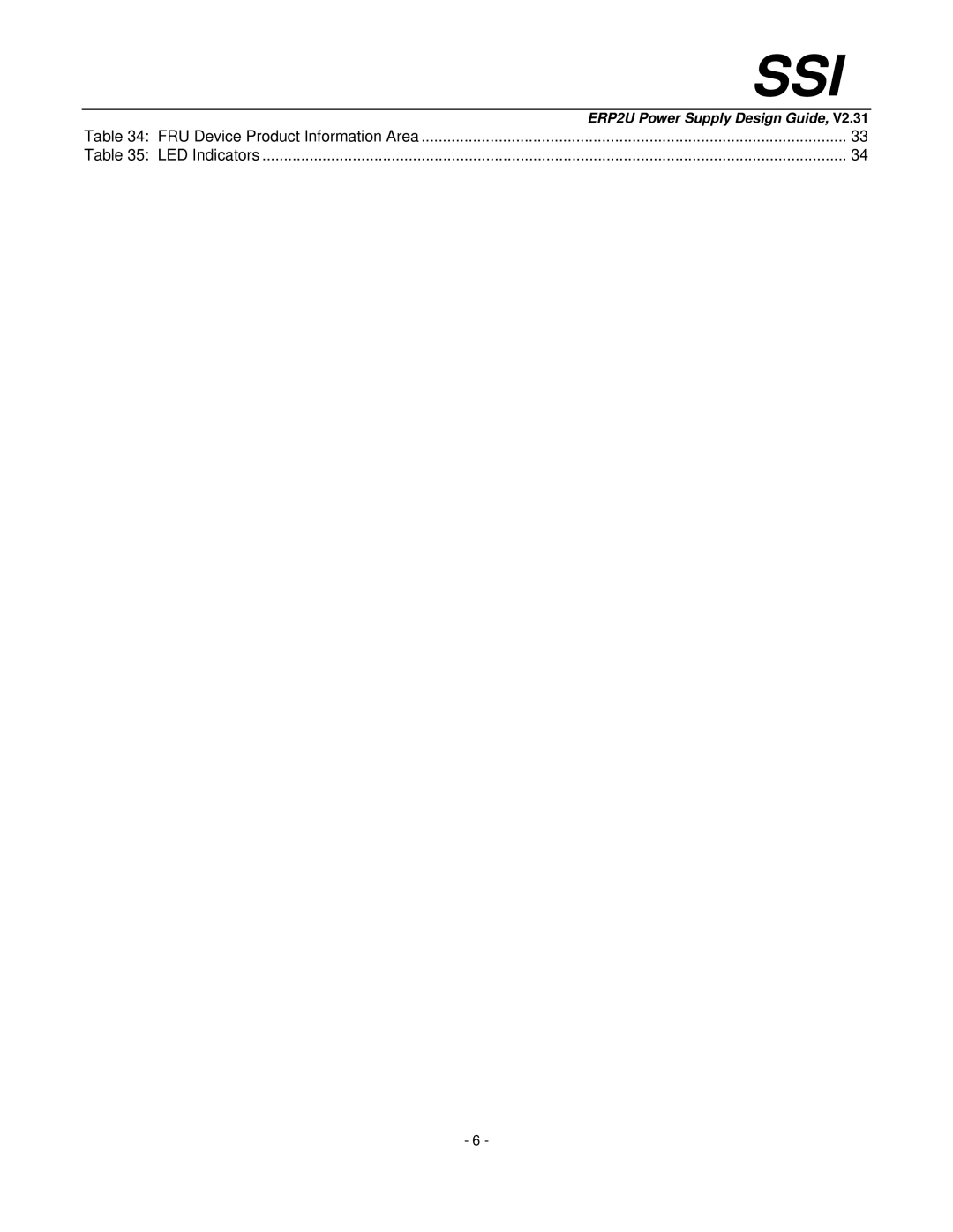 SSI America ERP2U manual FRU Device Product Information Area 