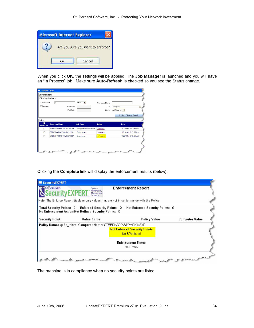 St. Bernard Software manual June 19th UpdateEXPERT Premium v7.01 Evaluation Guide 