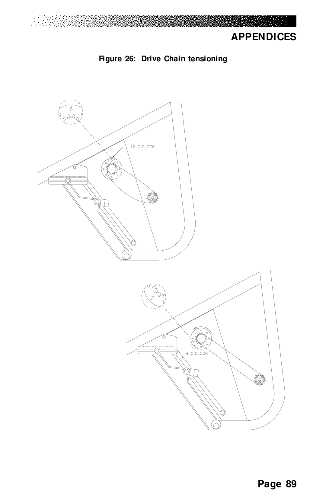 Stairmaster 4400 PT/CL, 4600 PT/CL, 4200 PT manual Drive Chain tensioning 