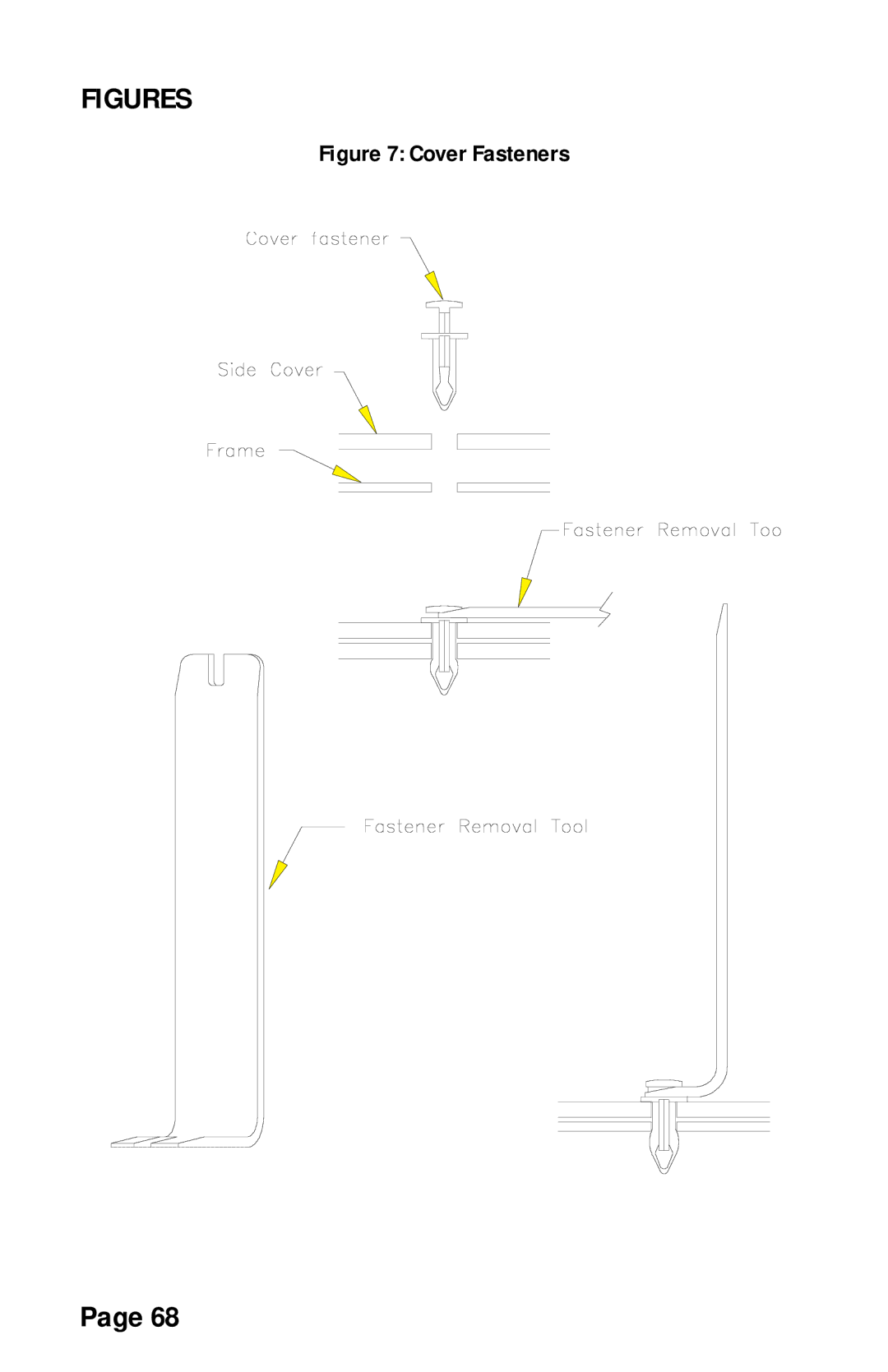 Stairmaster 7000 manual Cover Fasteners 