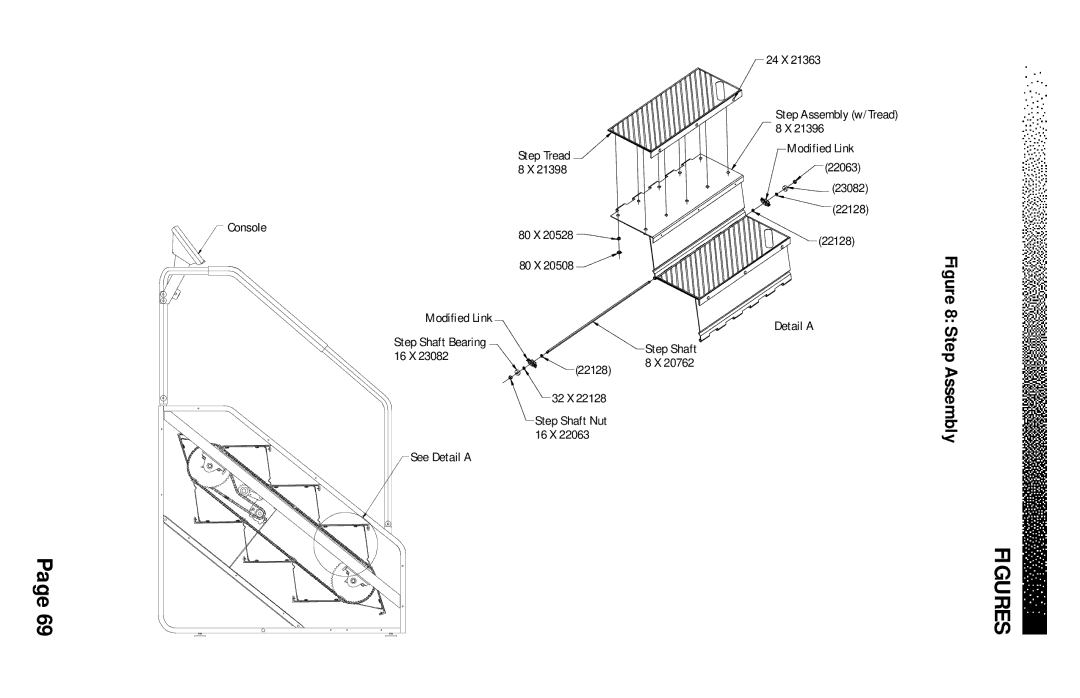 Stairmaster 7000 manual Step Assembly 