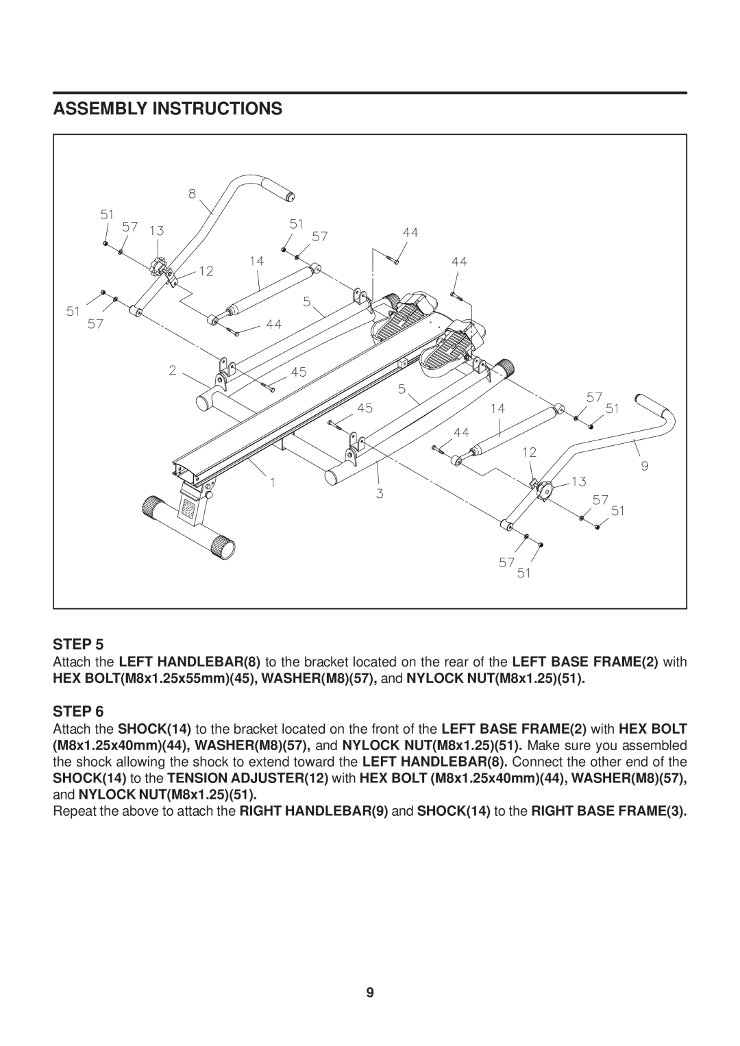 Stamina Products 1215 owner manual Assembly Instructions 